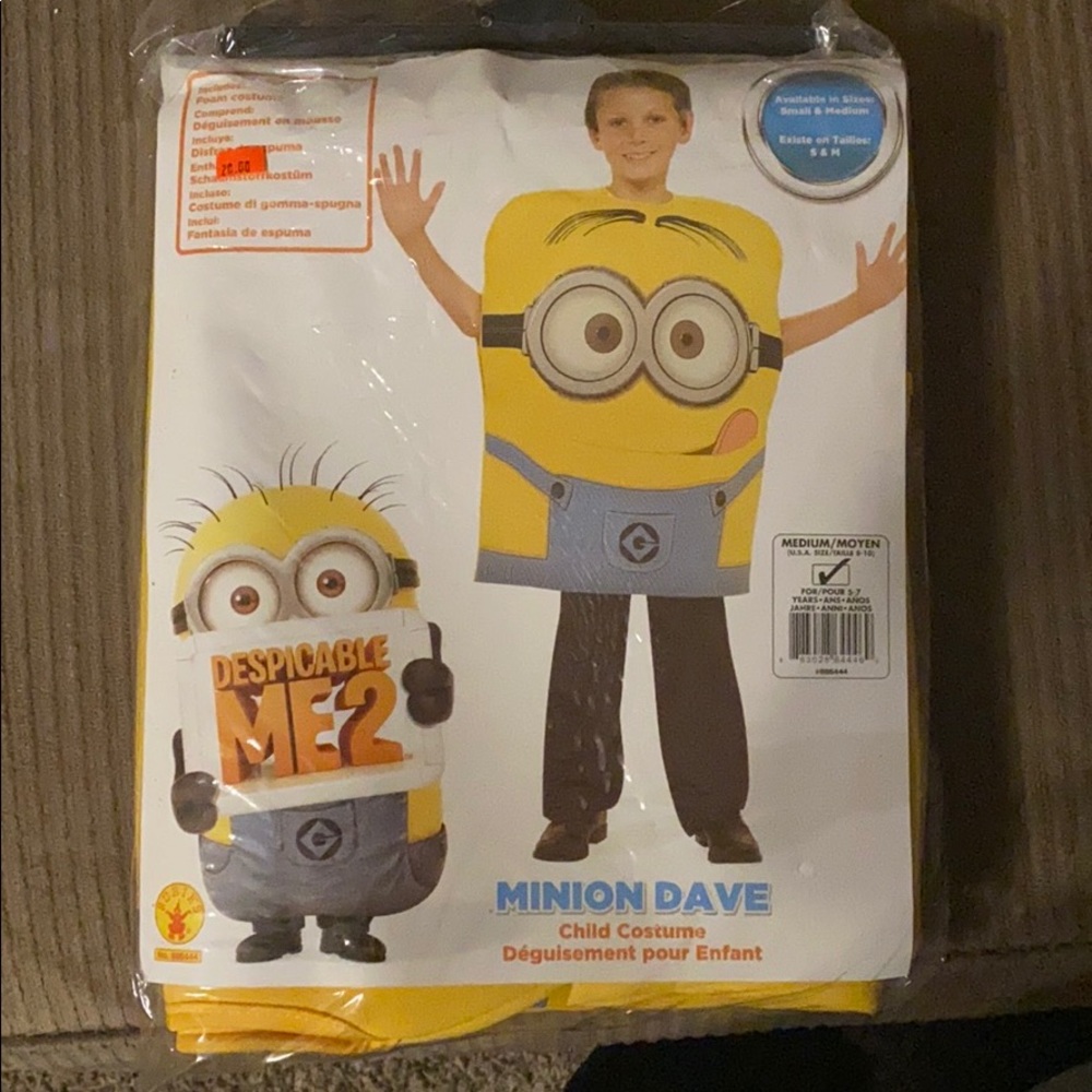 Minion Dave child costumes